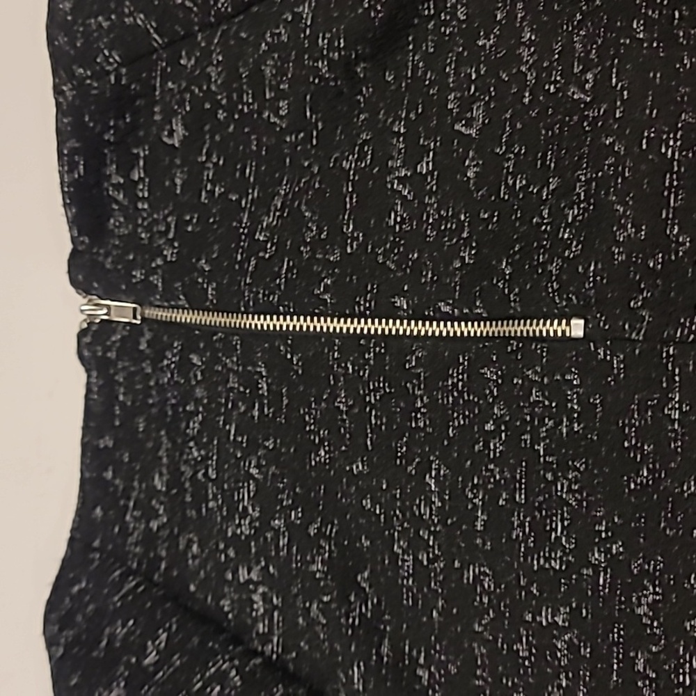W5 Zipper Back Sweatshirt CropTop Zipper Back Black Gray Medium - Picture 6 of 12